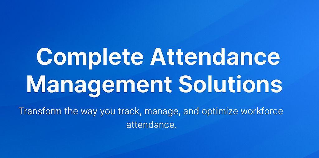 Attendance Management Software Banner